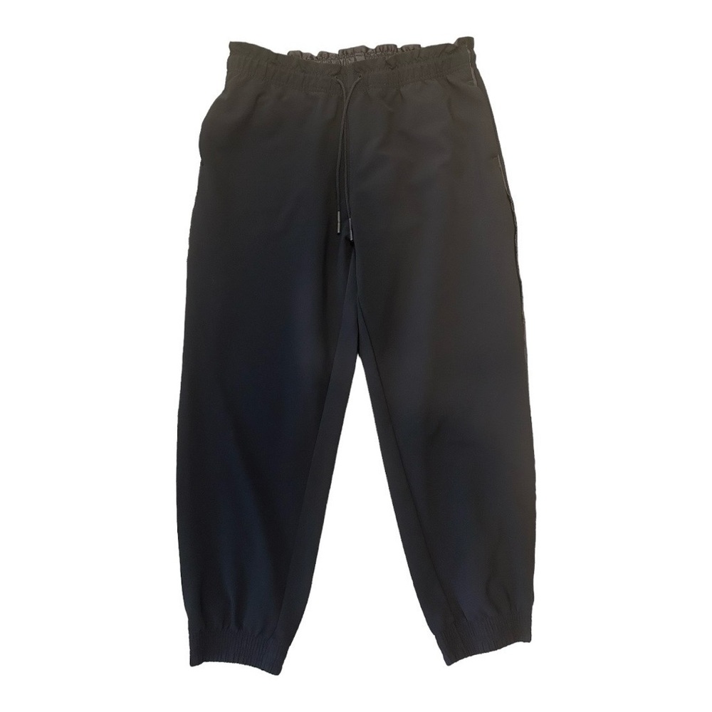 Athleta Women's Black Metropolis Joggers 10 Zipper Pockets Athleisure Workout